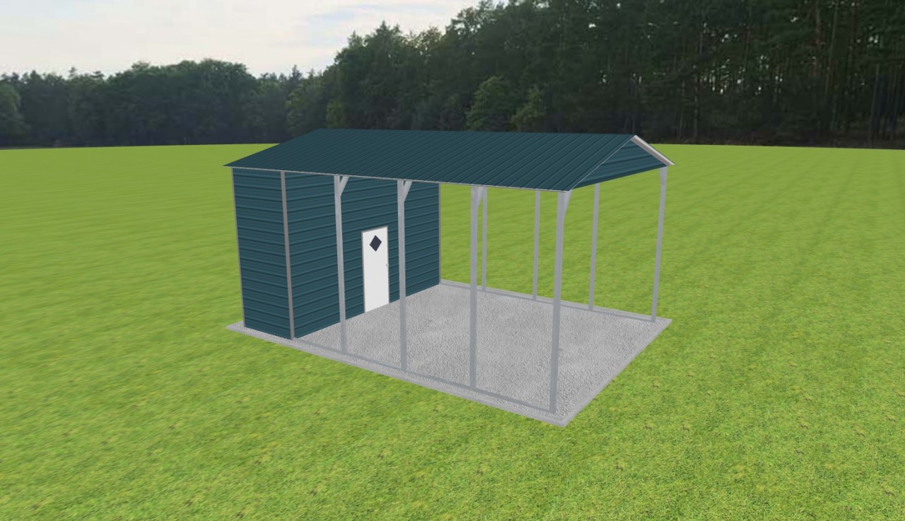 Carport with Storage 18 x 25 x 12 — photo 1