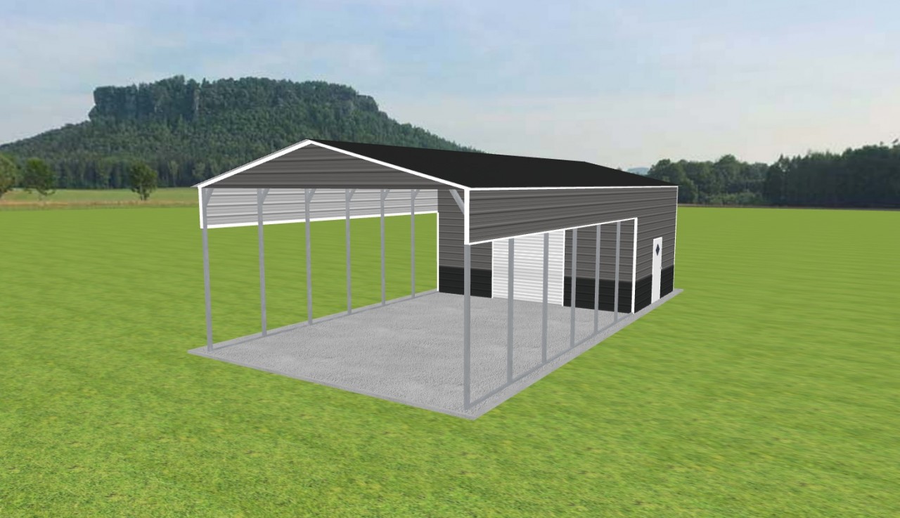 Carport with Storage 22 x 45 x 12 — photo 1