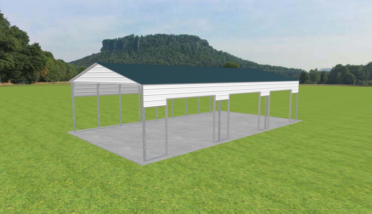 3 Car Carport 24 x 45 x 10 — photo 1