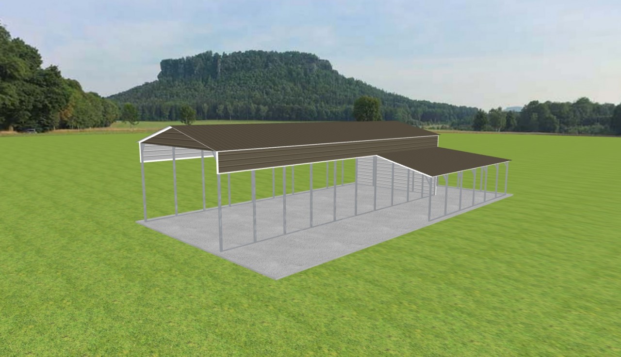 Carport with Storage 20 x 50 x 12 — photo 1