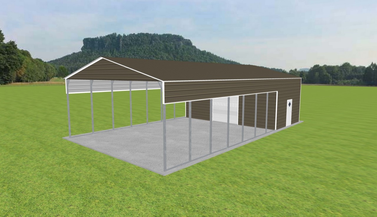 Carport with Storage 28 x 50 x 12 — photo 1