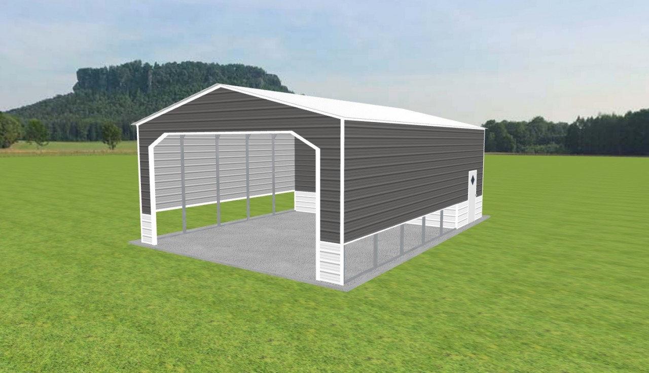 Carport with Storage 24 x 35 x 12 — photo 1