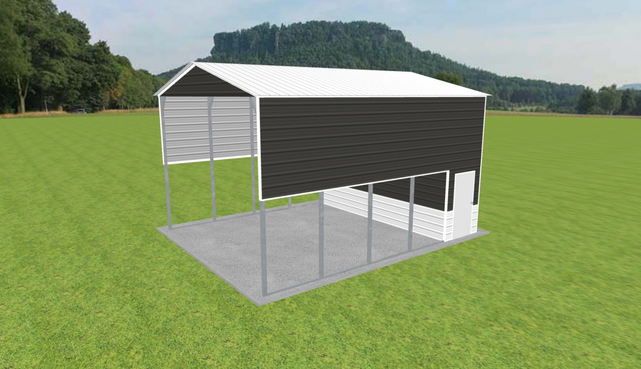 Carport with Storage 20 x 25 x 14 — photo 1