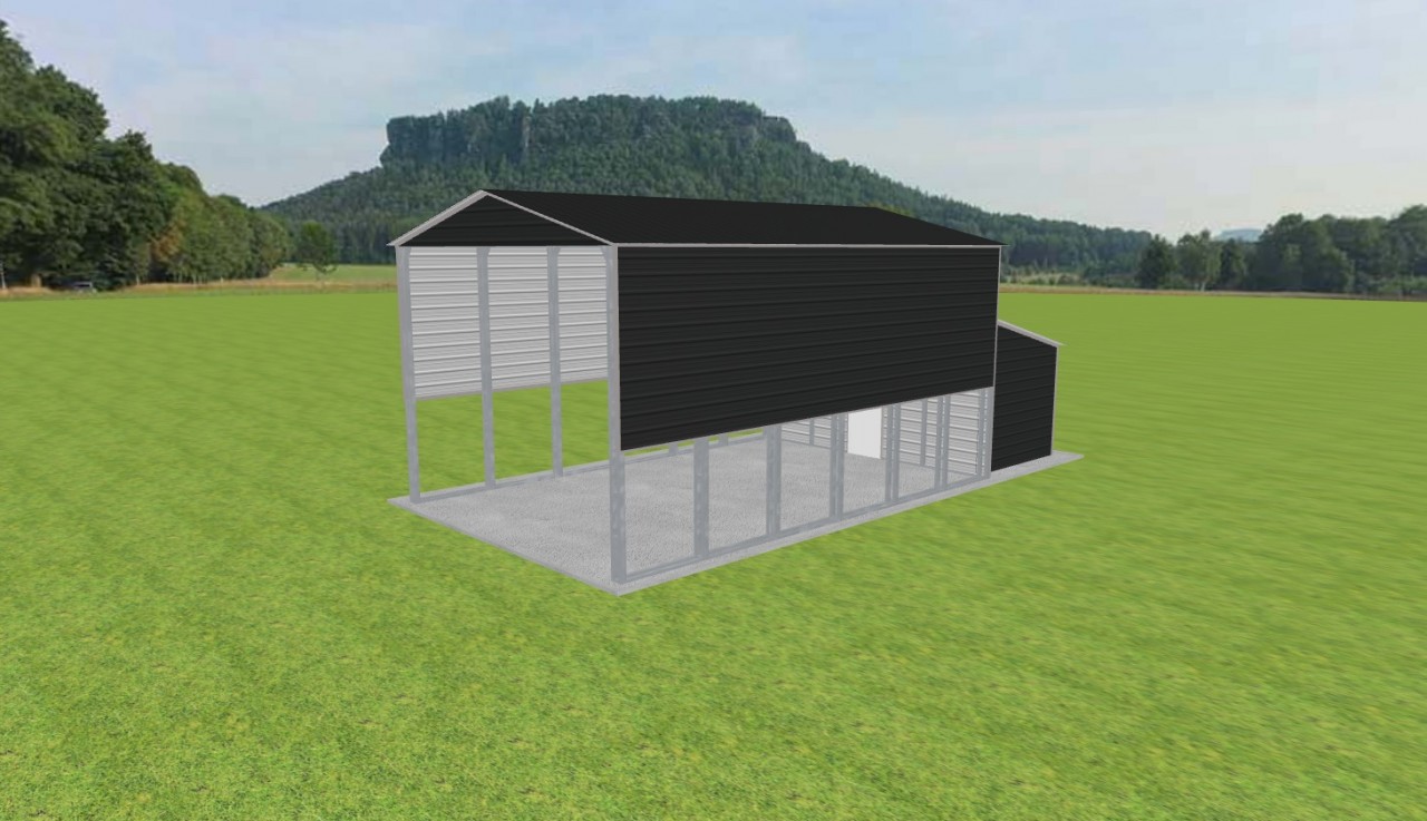 Carport with Storage 20 x 30 x 15 — photo 1