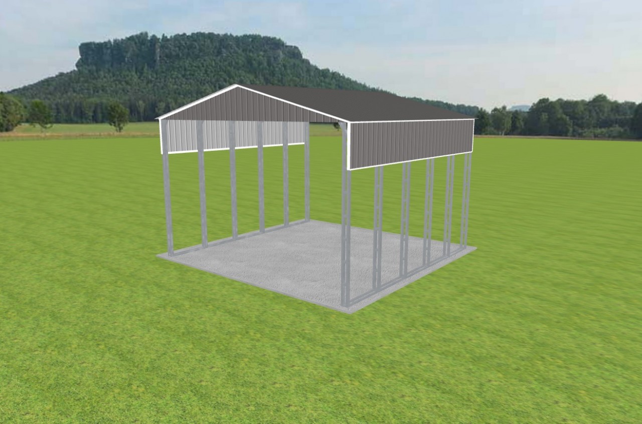 3 Car Carport 26 x 25 x 16 — photo 1