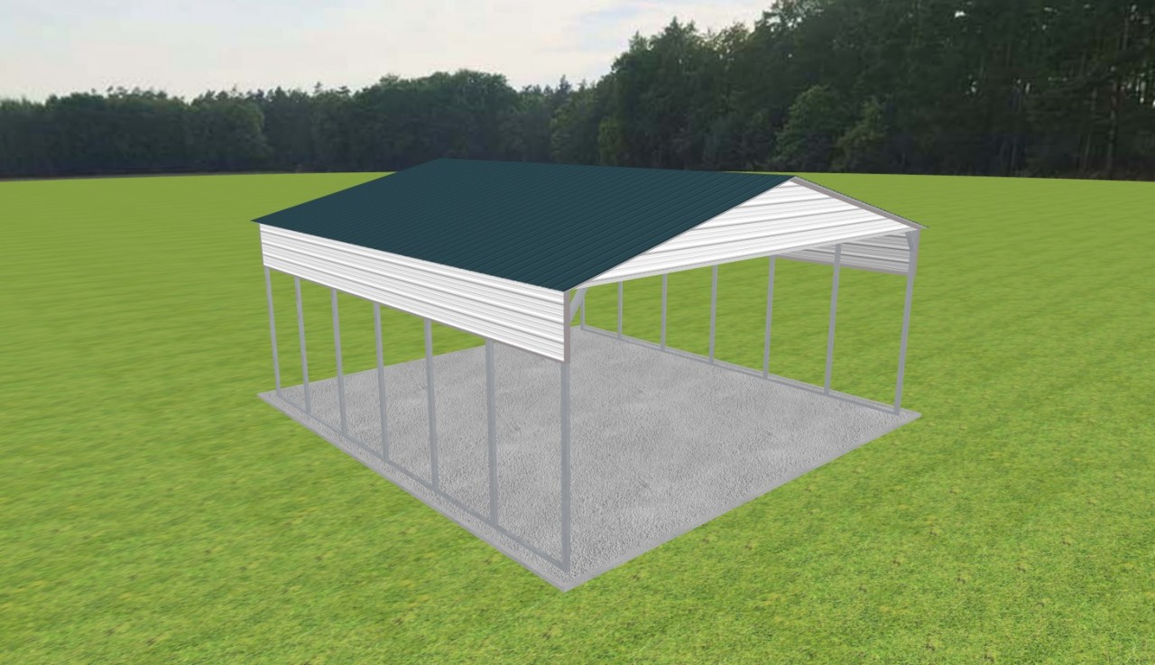 3 Car Carport 28 x 30 x 12 — photo 1