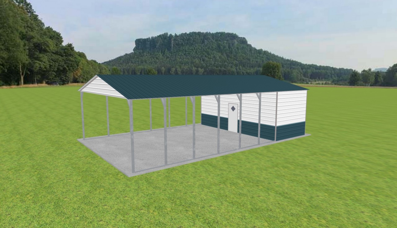 Carport with Storage 24 x 40 x 10 — photo 1