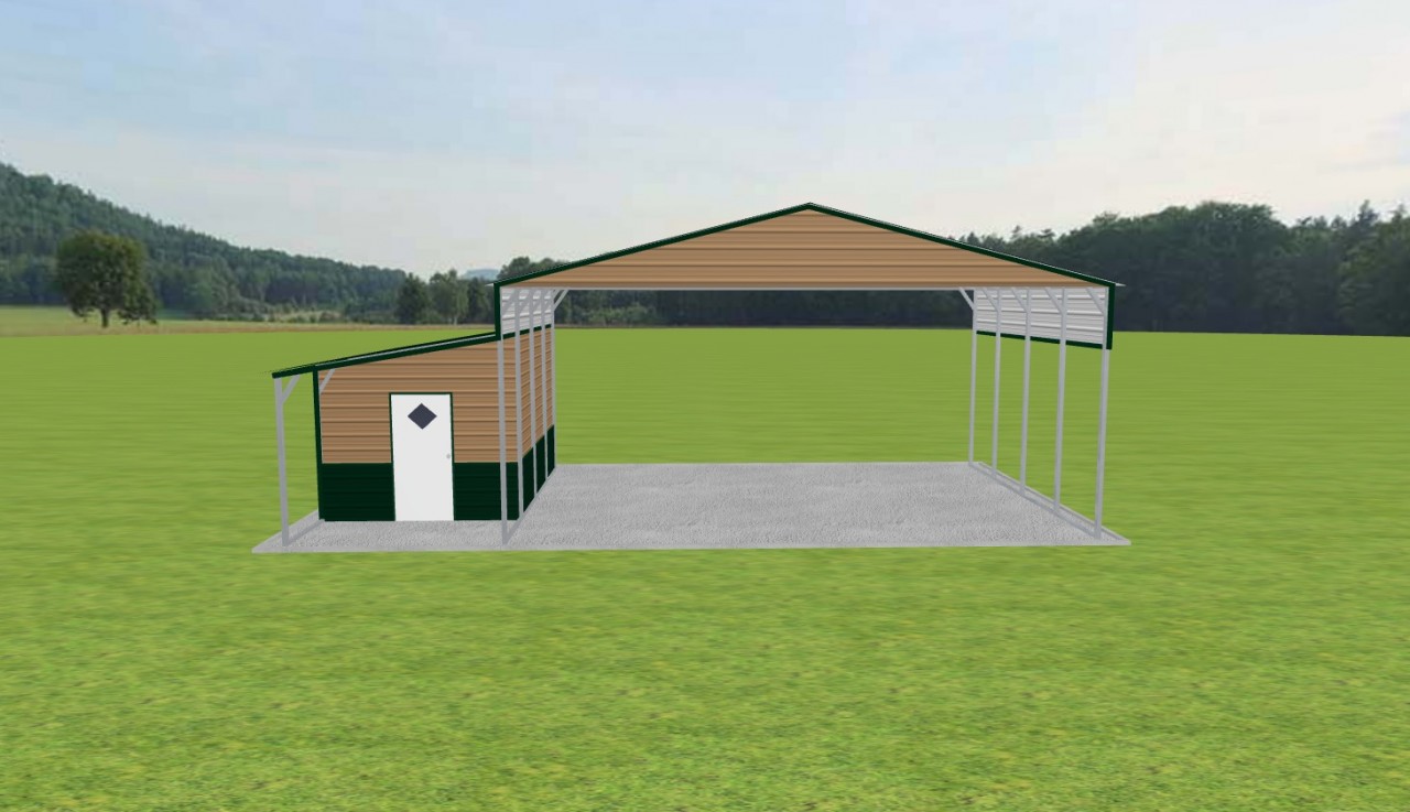 Carport with Storage 28 x 20 x 12 — photo 1