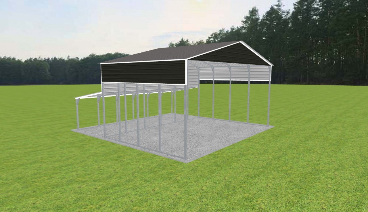 3 Car Carport 30 x 20 x 14 — photo 1