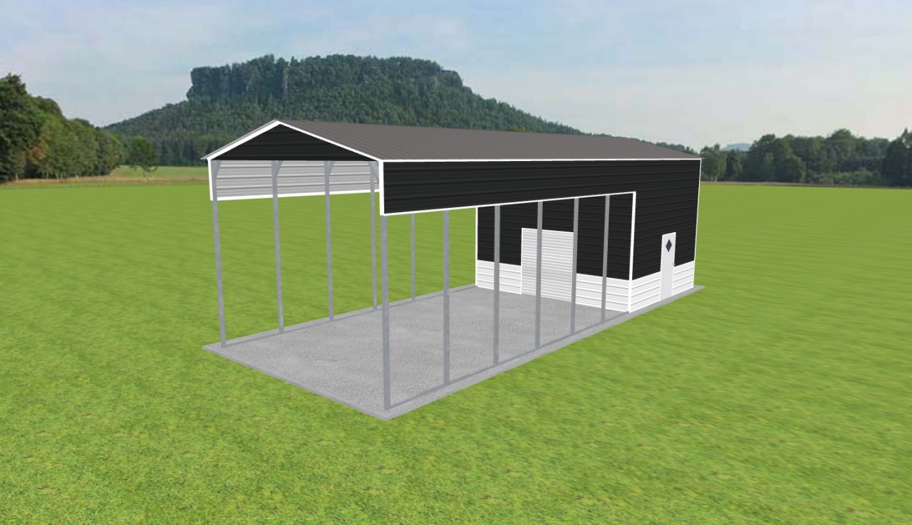 Carport with Storage 18 x 45 x 14 — photo 1