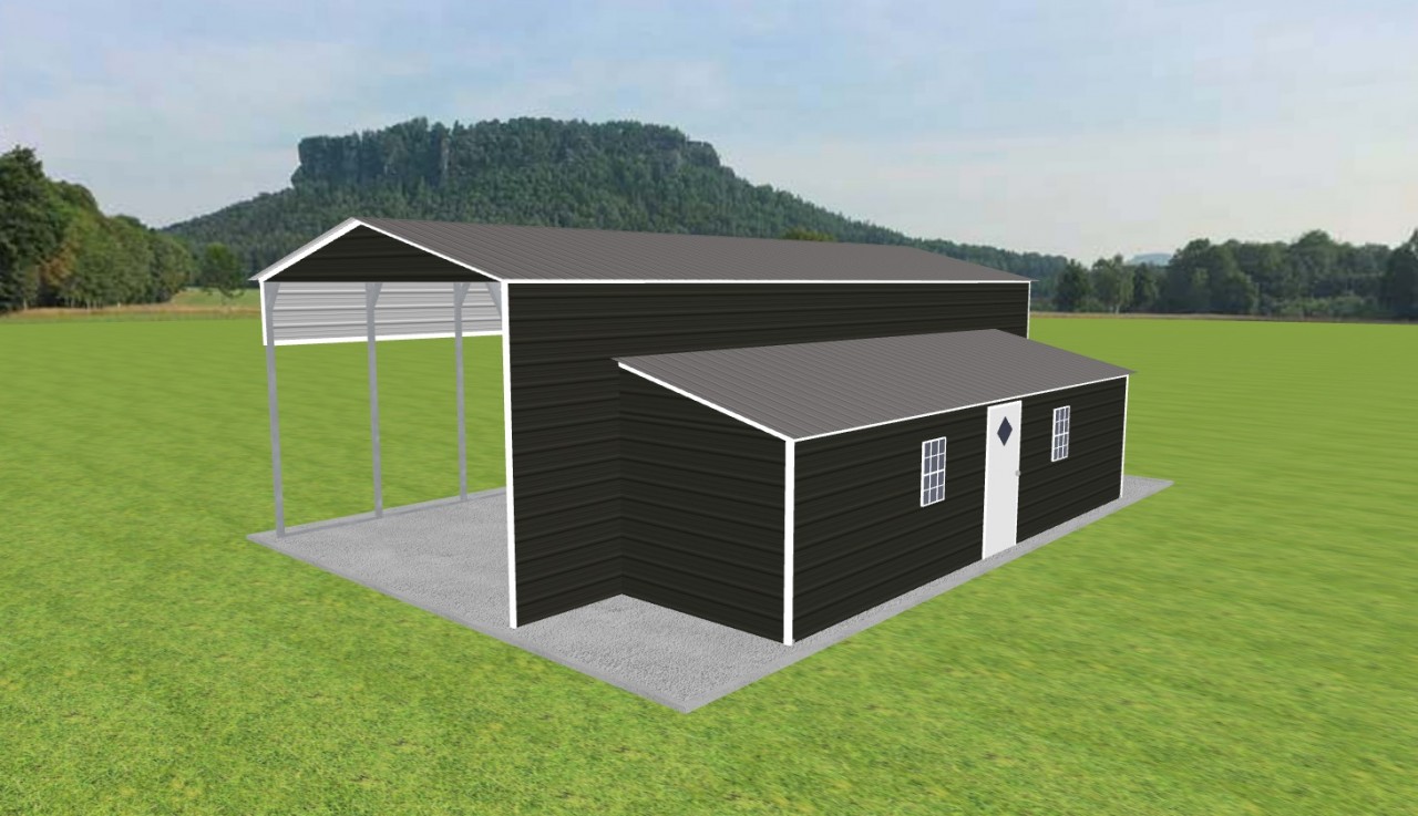 Carport with Storage 18 x 40 x 12 — photo 1