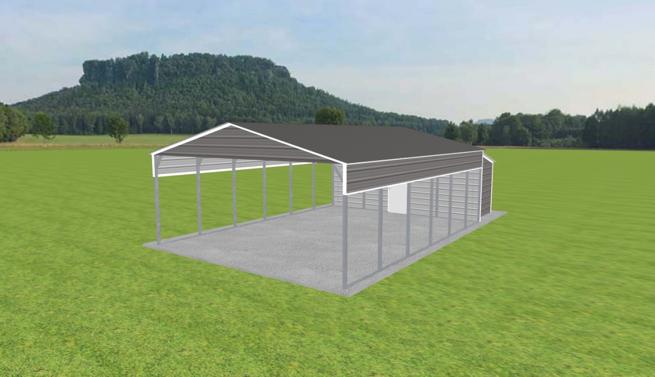 Carport with Storage 22 x 30 x 9 — photo 1