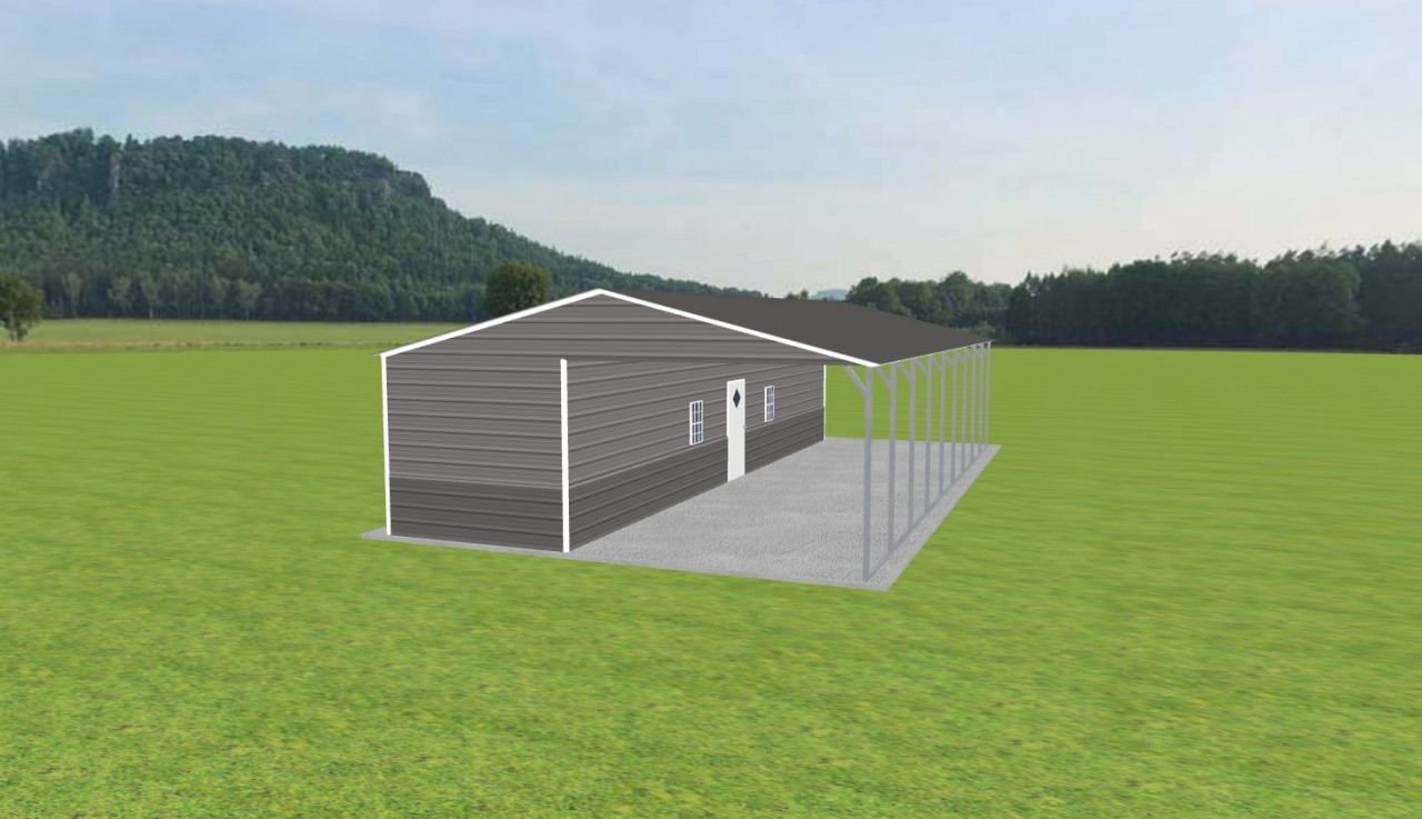 Carport with Storage 24 x 45 x 9 — photo 1