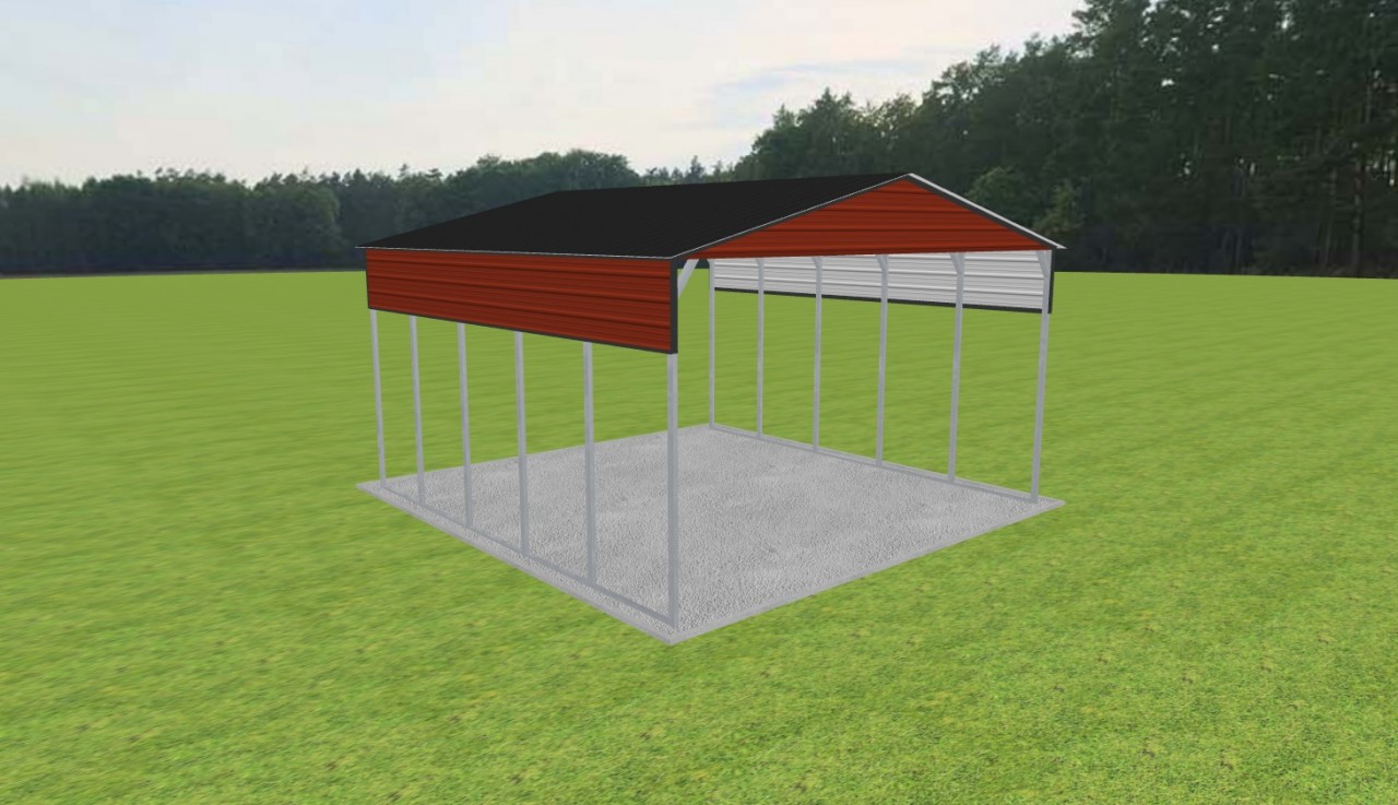 2 Car Carport 24 x 25 x 13 — photo 1