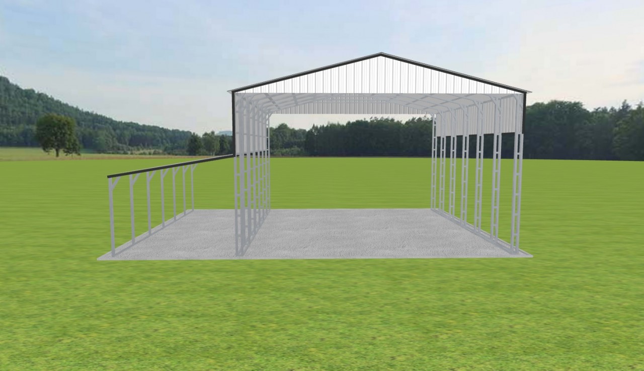 3 Car Carport 28 x 30 x 16 — photo 1