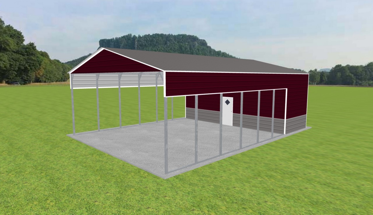 Carport with Storage 28 x 40 x 12 — photo 1