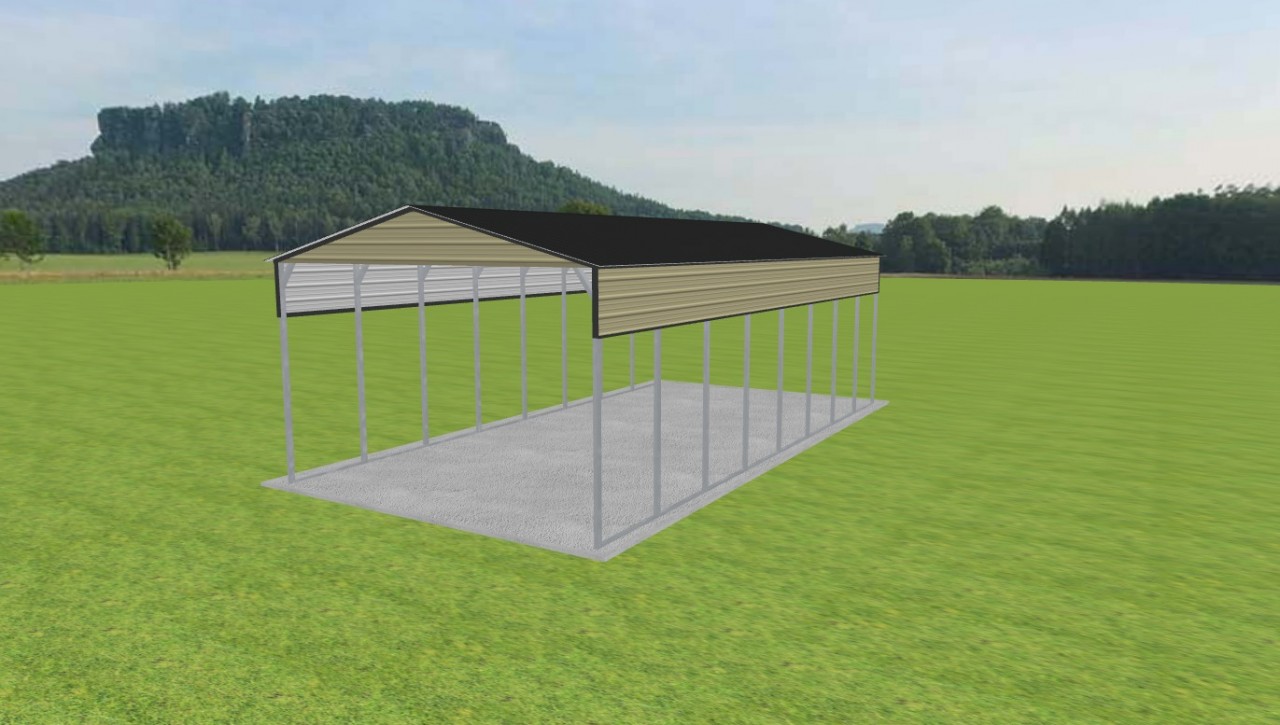 2 Car Carport 20 x 40 x 12 — photo 1