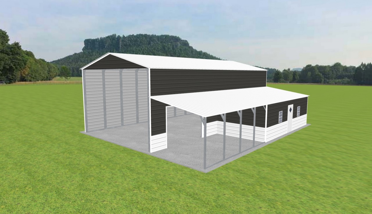 Carport with Storage 24 x 45 x 15 — photo 1