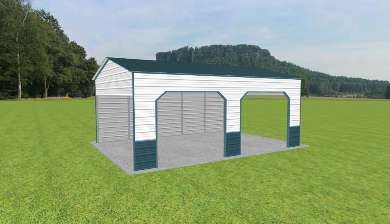 2 Car Carport 18 x 25 x 10 — photo 1