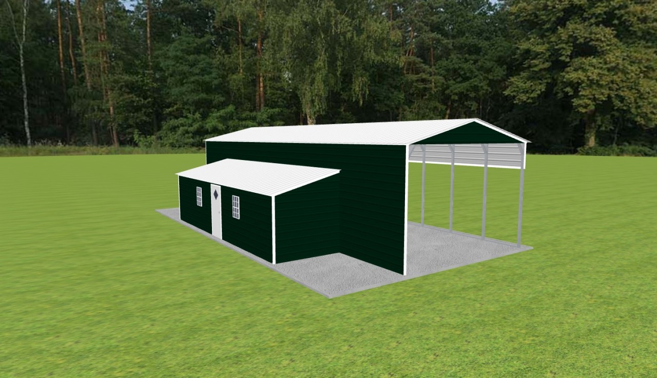Carport with Storage 18 x 50 x 12 — photo 1
