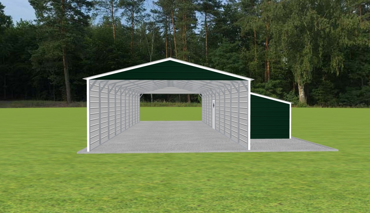 Carport with Storage 20 x 50 x 9 — photo 1