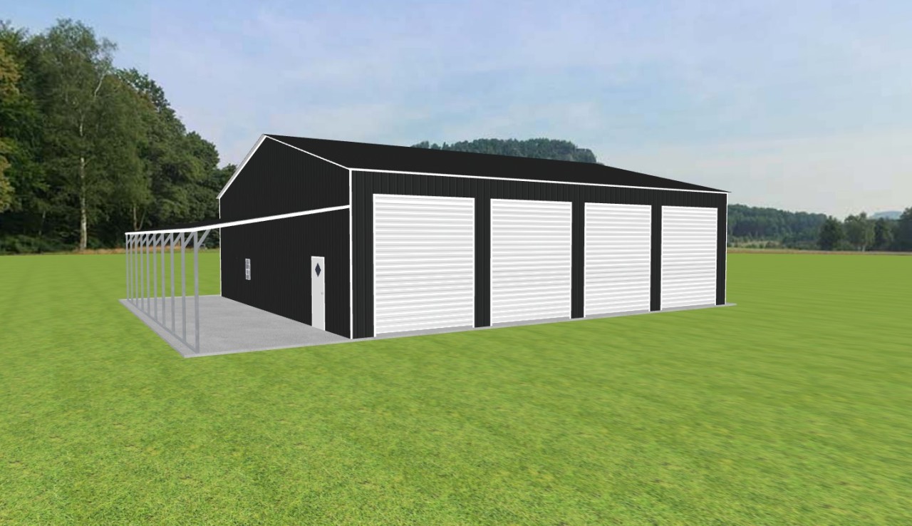 Garage with Lean To 46 x 50 x 14 — photo 1
