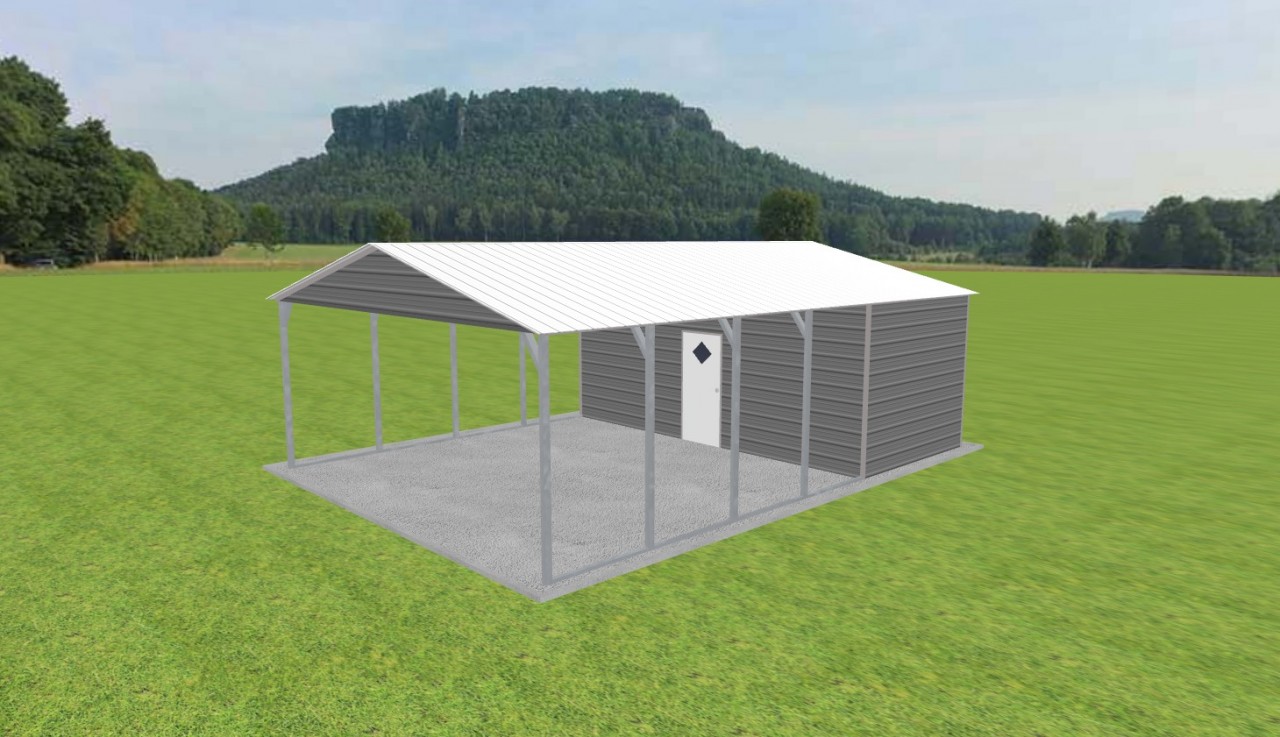 Carport with Storage 22 x 30 x 9 — photo 1