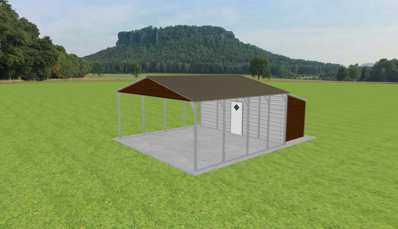Carport with Storage 22 x 20 x 9 — photo 1
