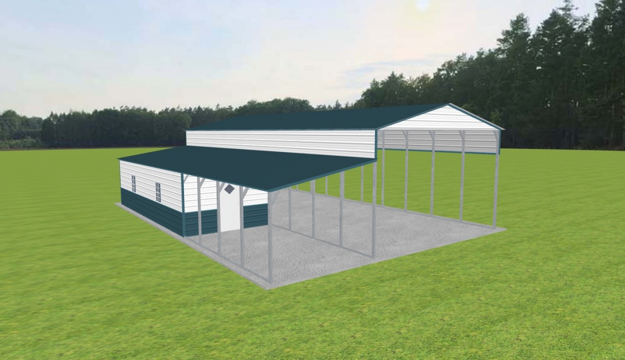 Carport with Storage 22 x 50 x 13 — photo 1