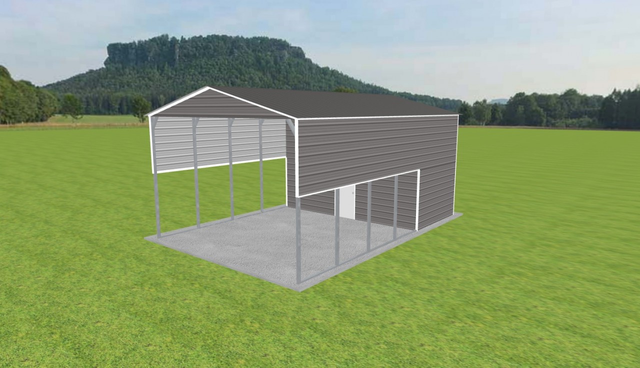 Carport with Storage 20 x 30 x 13 — photo 1