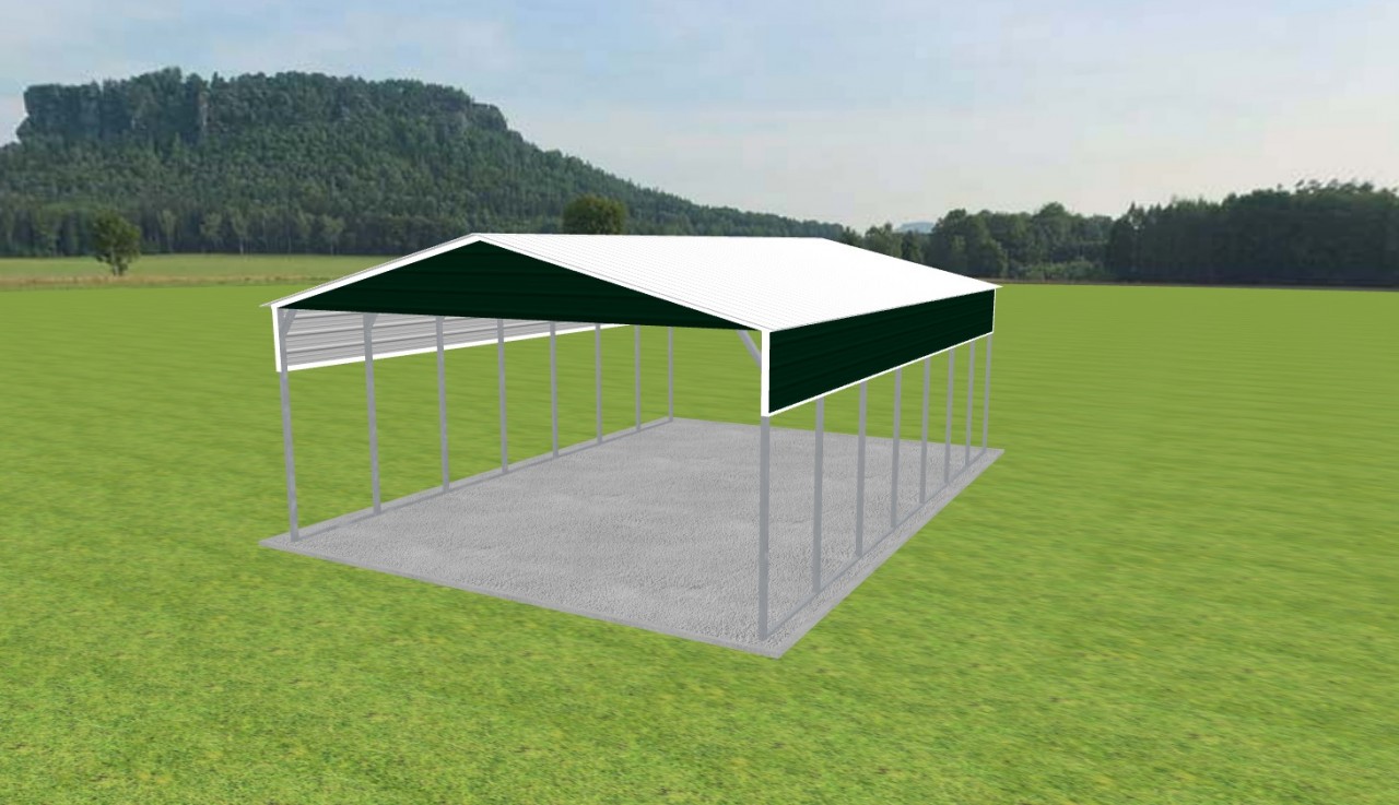 2 Car Carport 24 x 35 x 11 — photo 1