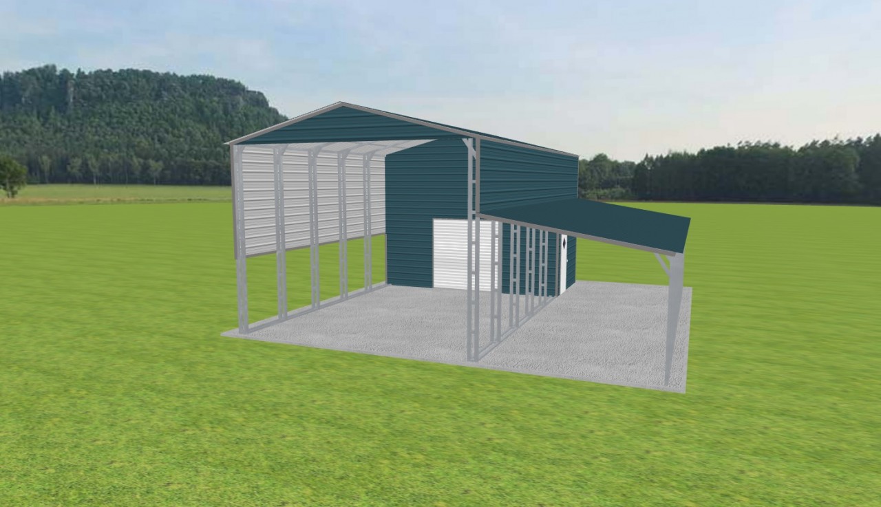 Carport with Storage 20 x 35 x 15 — photo 1