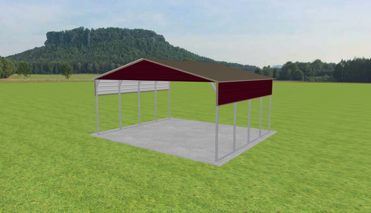 2 Car Carport 24 x 20 x 10 — photo 1
