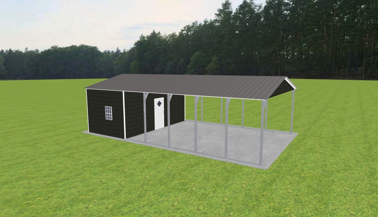 Carport with Storage 20 x 35 x 9 — photo 1