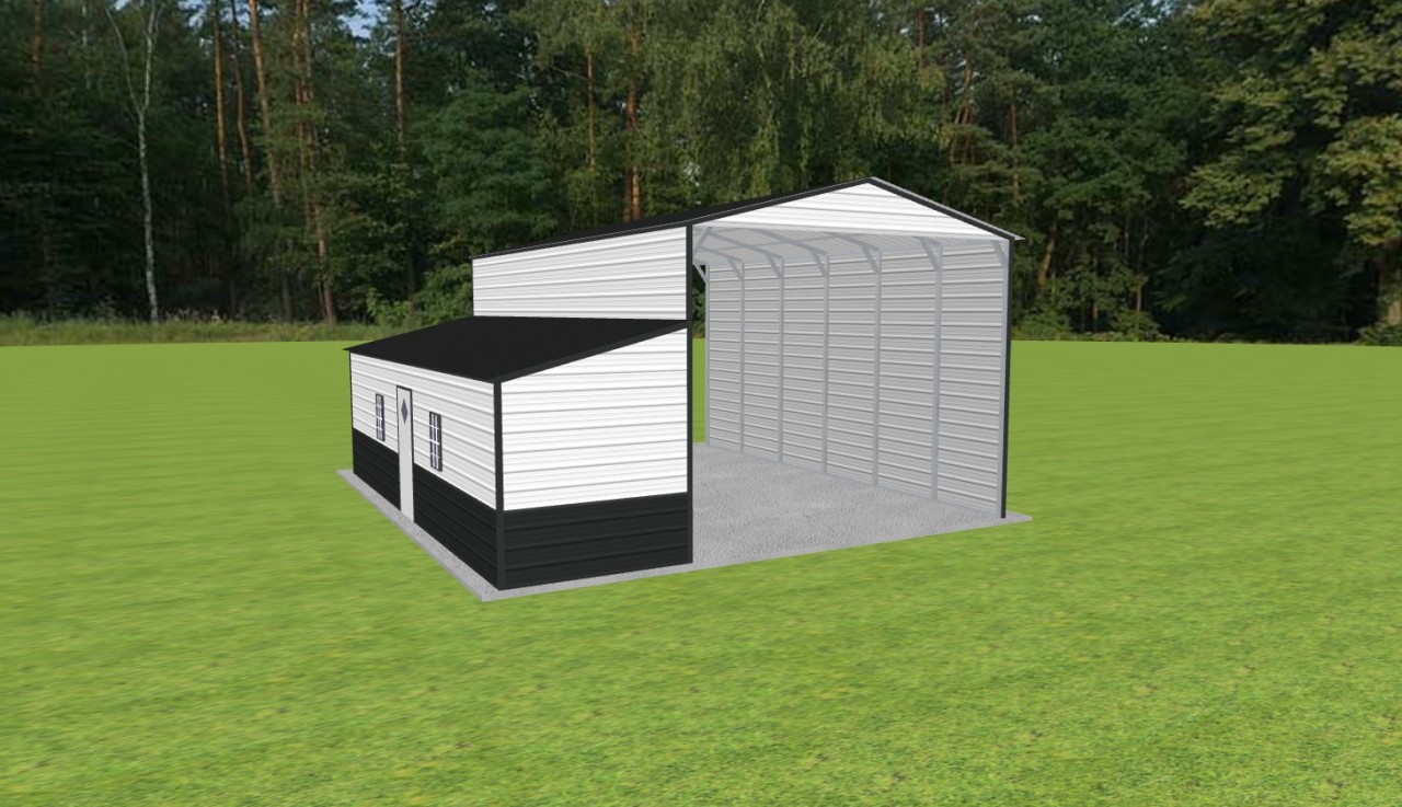 Carport with Storage 18 x 30 x 14 — photo 1