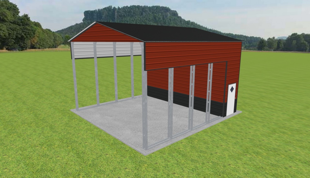 Carport with Storage 24 x 25 x 15 — photo 1