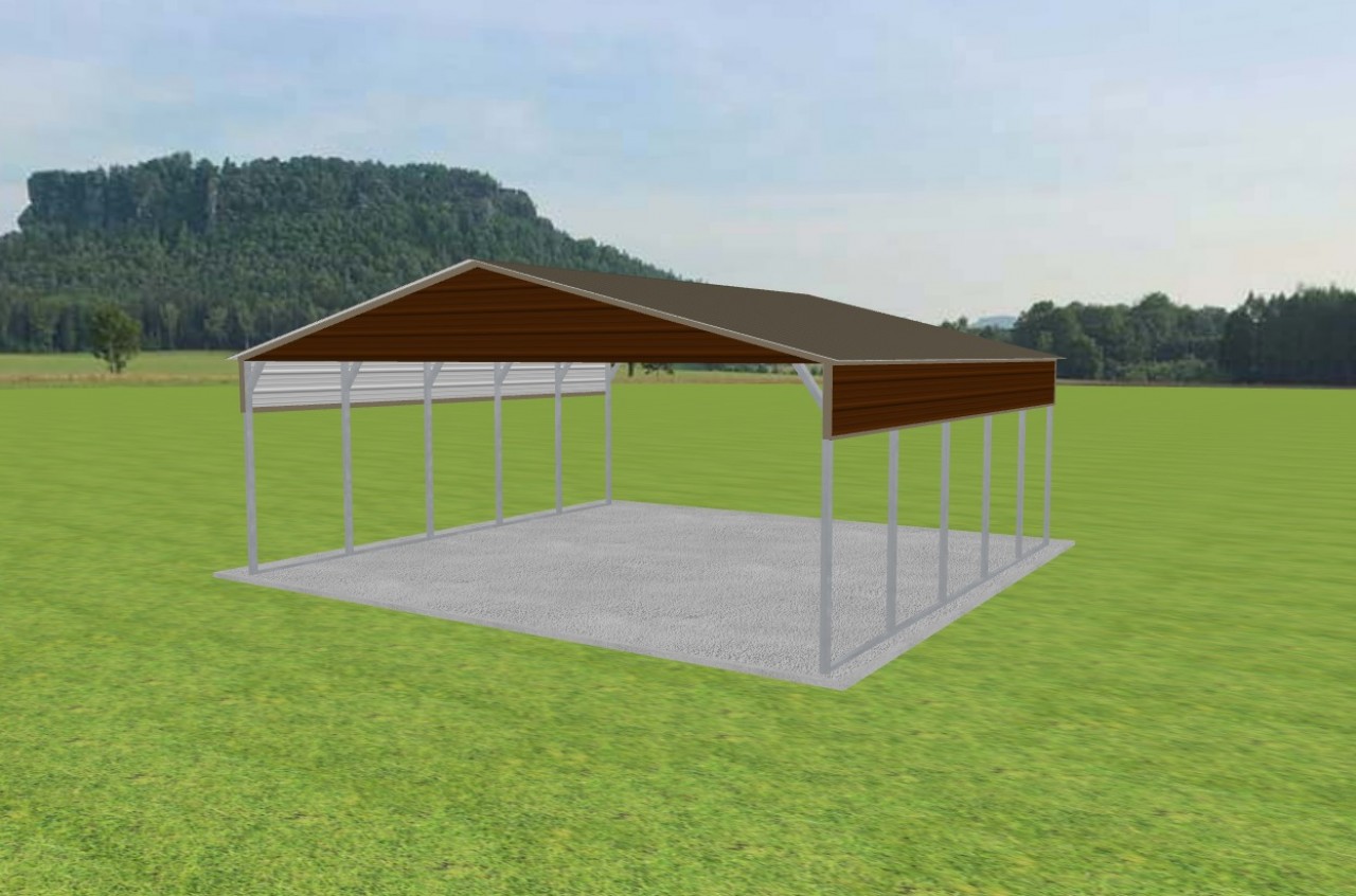 3 Car Carport 26 x 25 x 9 — photo 1