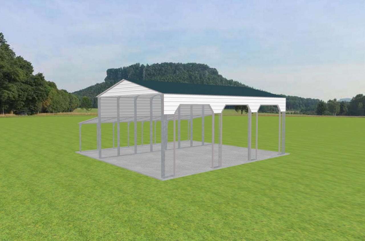 3 Car Carport 26 x 40 x 15 — photo 1