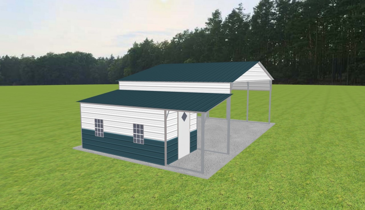 Carport with Storage 26 x 20 x 10 — photo 1
