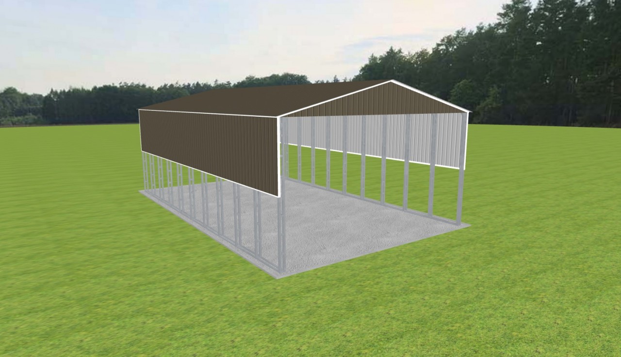 RV Carports 30 x 50 x 16, 30' x 50' x 16' metal rv cover