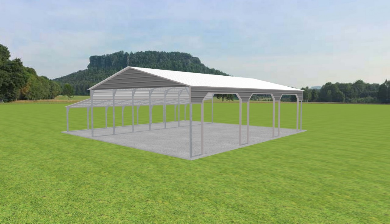 3 Car Carport 28 x 40 x 10 — photo 1