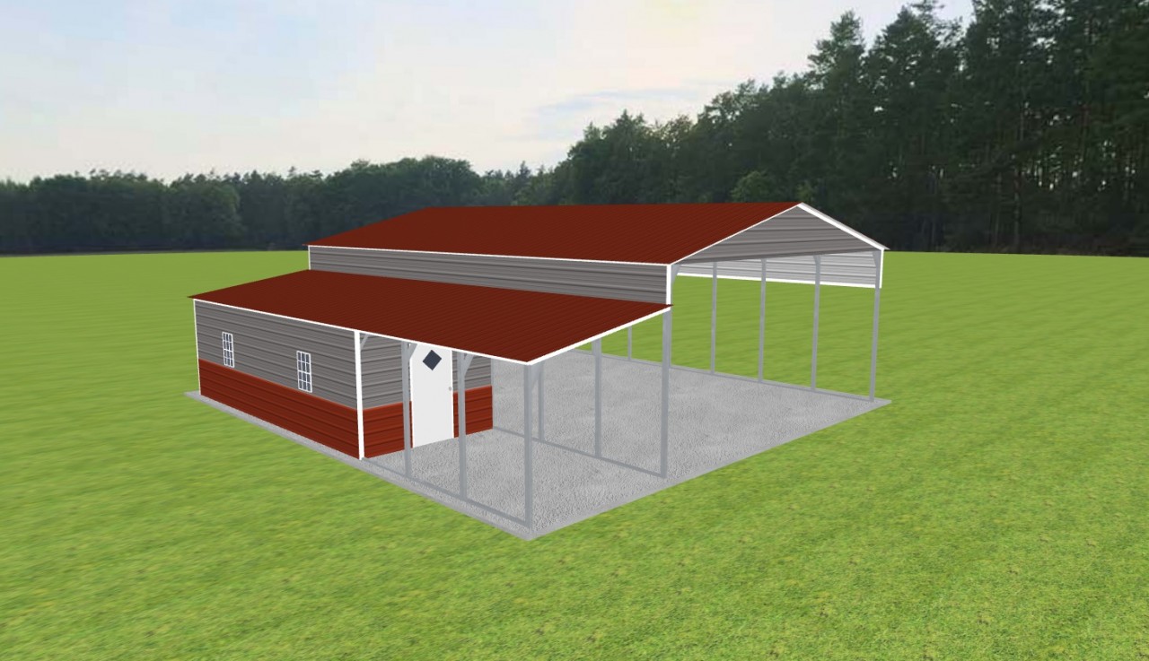 Carport with Storage 26 x 40 x 12 — photo 1