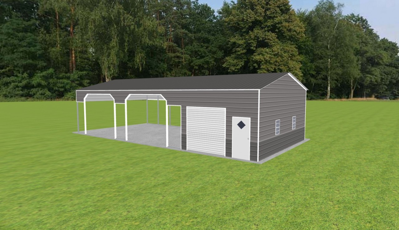 Carport with Storage 24 x 50 x 11 — photo 1