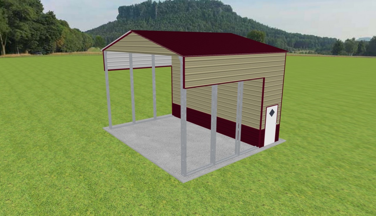 Carport with Storage 24 x 20 x 15 — photo 1