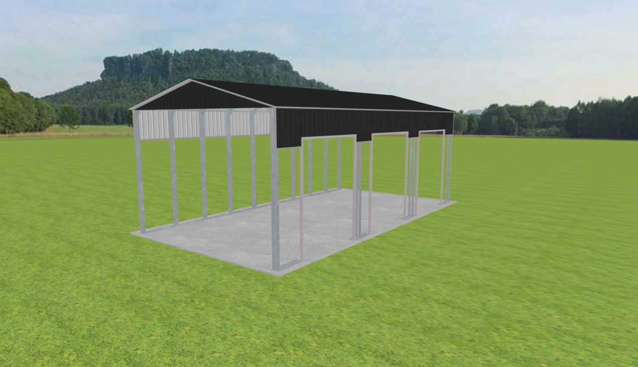 3 Car Carport 24 x 45 x 16 — photo 1