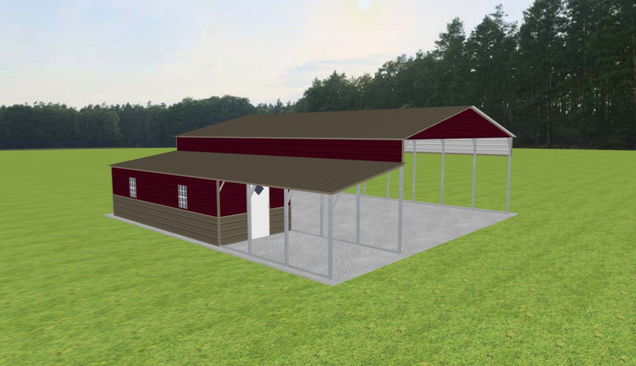 Carport with Storage 28 x 40 x 11 — photo 1