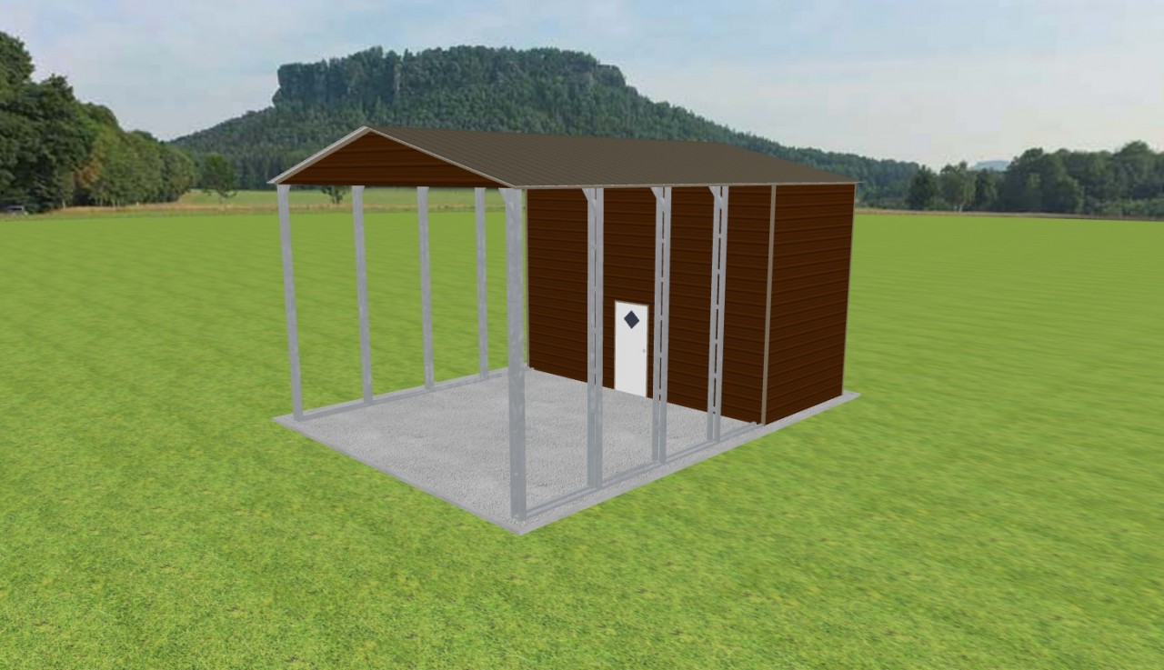 Carport with Storage 22 x 30 x 15 — photo 1