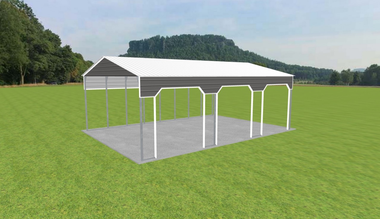 3 Car Carport 28 x 40 x 13 — photo 1