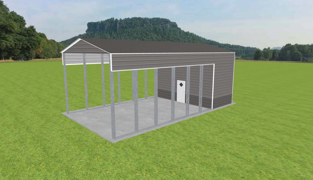 Carport with Storage 22 x 40 x 15 — photo 1