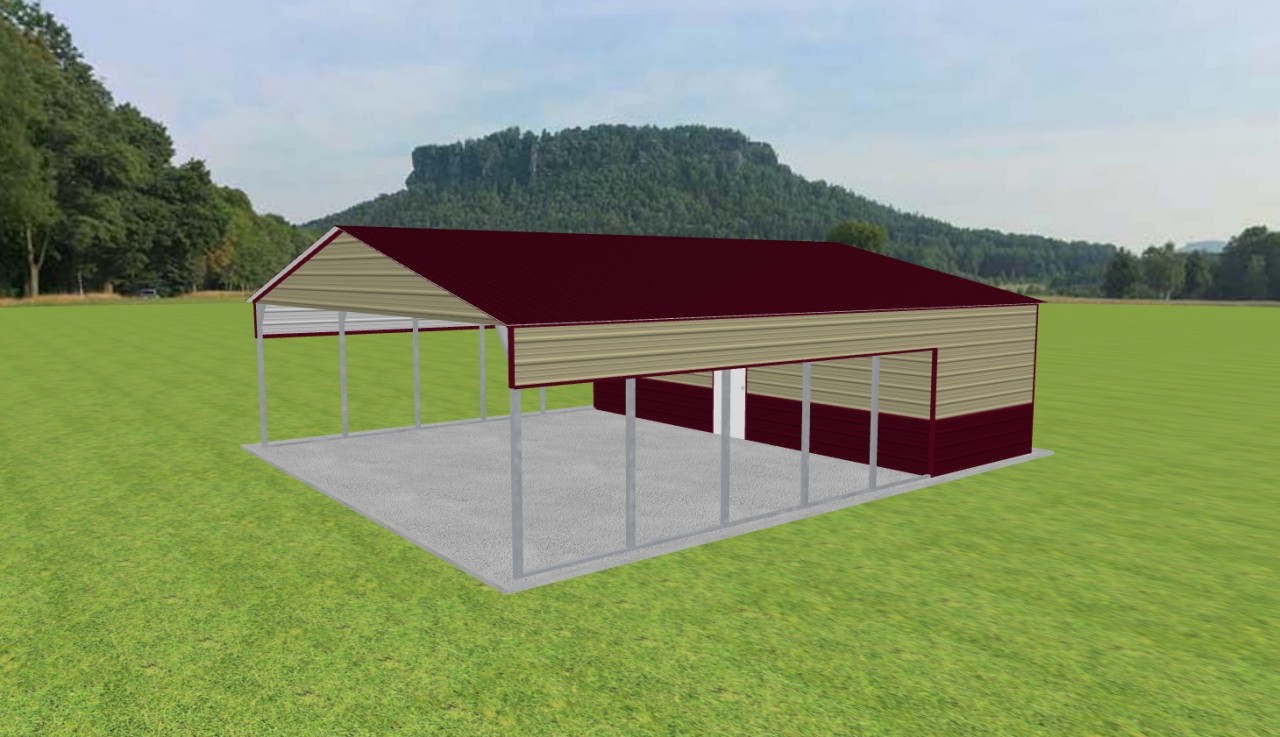 Carport with Storage 30 x 35 x 9 — photo 1